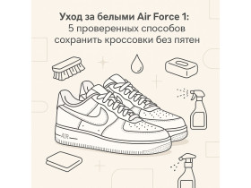 Уход за белыми Air Force 1: 5 проверенных способов сохранить кроссовки без пятен