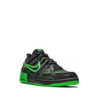 Кроссовки низкие Air force Nike Air зеленые с черным