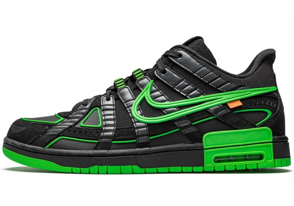 Кроссовки низкие Air force Nike Air зеленые с черным