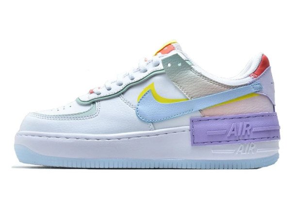 Nike air force 1 07 women Blue-Purple-Yellow