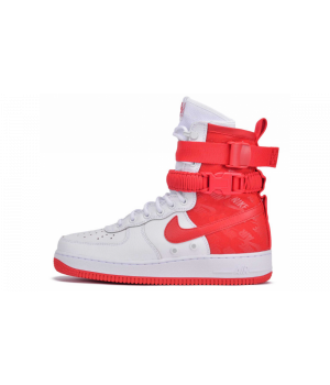 Nike Air Force 1 SF High красные с белым