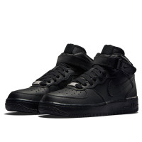 Nike Air Force 1 Mid Black черные