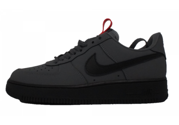 Кроссовки Nike Air Force темно-серые с черным